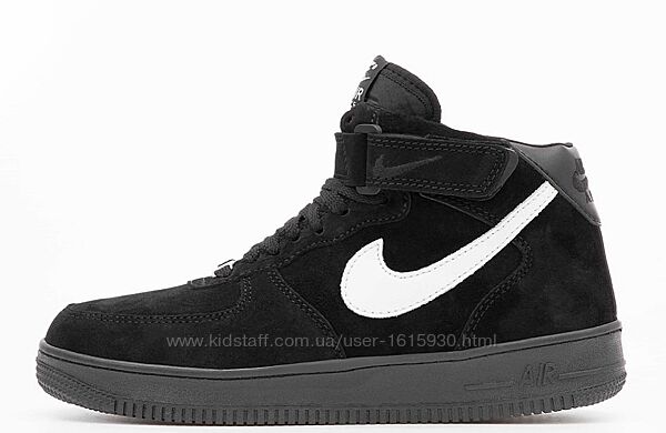 Зимові чоловічі кросівки Nike Air Force (41-45) Арт 14835 Виробник В´єтнам Верх Замш Всередині Хутро Підошва Гума Розміри: 41й(26см), 42й(26,5см), 43й(27,5см), 44й(28см), 45й(28,5см)