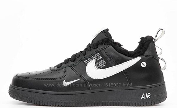 Зимові чоловічі кросівки Nike Air Force TM (41-45) Хутро Арт 14036 Виробник В´єтнам Верх Шкіра Всередині Хутро Підошва Гума Розміри: 41-45