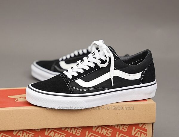 Унісекс жіночі чоловічі кеди Vans Old Skool´ (36-45) Арт 10780 Виробник Китай Верх Замш/Текстиль Підошва Гума Розміри: 4, 4.5, 5, 5.5, 6, 6.5, 7, 7.5, 8, 8.5, 9, 9.5, 10, 10.5, 11