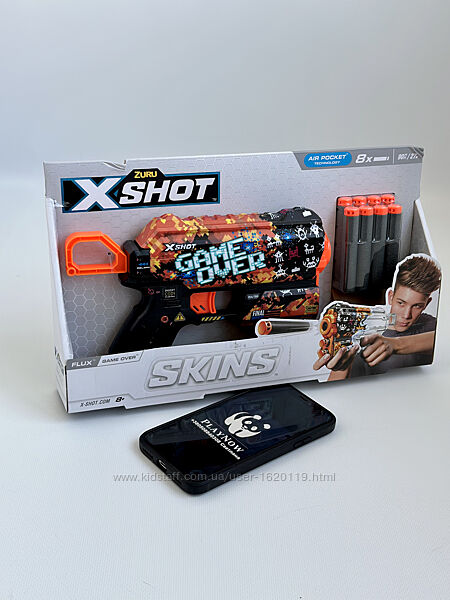 Акція . Швидкострільний бластер X-Shot . Детское оружие с патронами