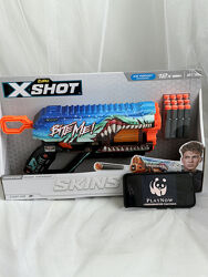 Детский Скорострельный бластер X-Shot Shark Thrasher, детское оружие -