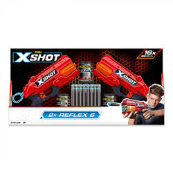 Детский Набор бластеров X-Shot Red Excel Reflex Double детское оружие -