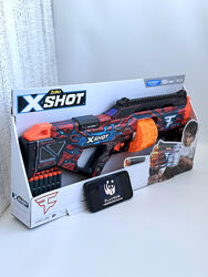 Швидкострільний бластер X-Shot . Детское оружие дробовик с патронами -