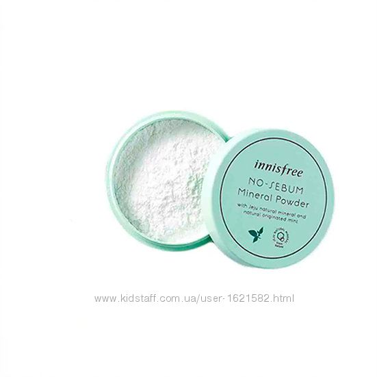 Рассыпчатая матирующая пудра Innisfree No-Sebum Mineral Powder