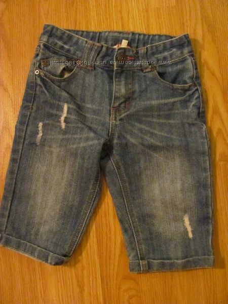 бриджики джинсовые 7-9лет