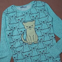 Реглан світшот кофтинка, трикотаж, XS-S/42-44 , можна підлітку, колір м&acuteята