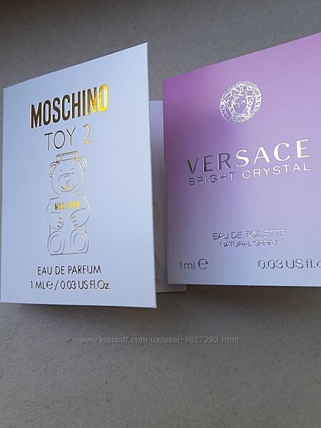 Versace Bright Crystal та Moschino Toy 2 набір пробників
