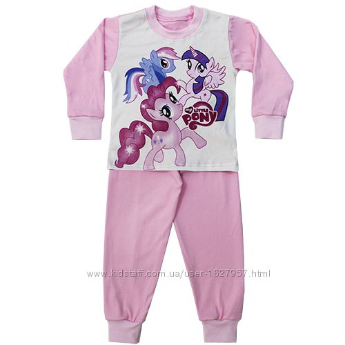 Пижама для девочки о  2 до 5 лет Пони Поні
