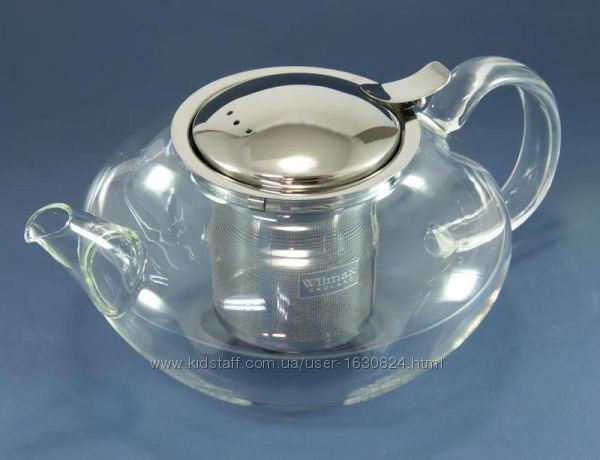Эксклюзивный чайник заварочный WILMAX Termo Glass на 1550 мл.
