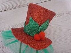 Обруч -капелюшок для новорічного ельфа - дівчинки 