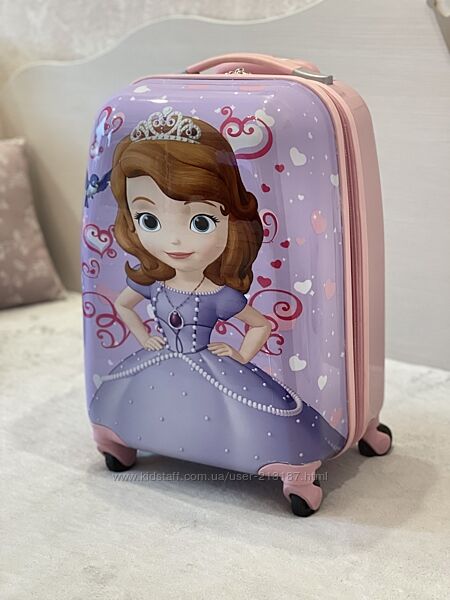 Дитяча валіза на колесах для дівчинки Принцеса Софія