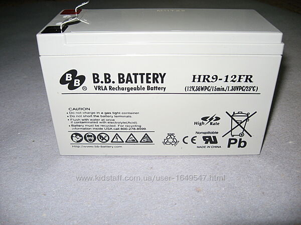 Акумулятор BB Battery HR 9-12 FR 12В 9Аг