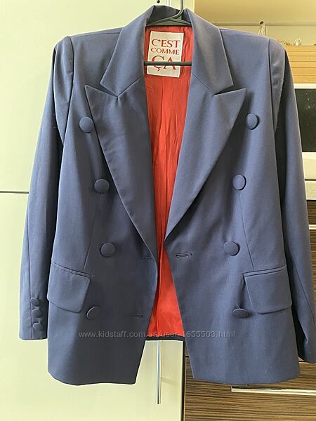 Стильный пиджак из тонкой шерсти Италия 