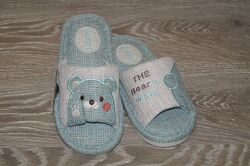 Дитячі кімнатні / домашні тапочки зелені