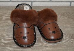 Дитячі кімнатні / домашні тапочки коричневі, малинові, сірі, рожеві, сині