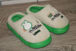 Дитячі кімнатні / домашні тапочки зелені, персикові