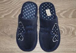 Жіночі кімнатні / домашні тапочки сині, рожеві, бордові, коричневі