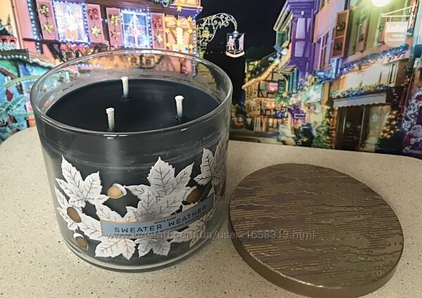 Bath And Body Works свічки великі 3-ґнотові 