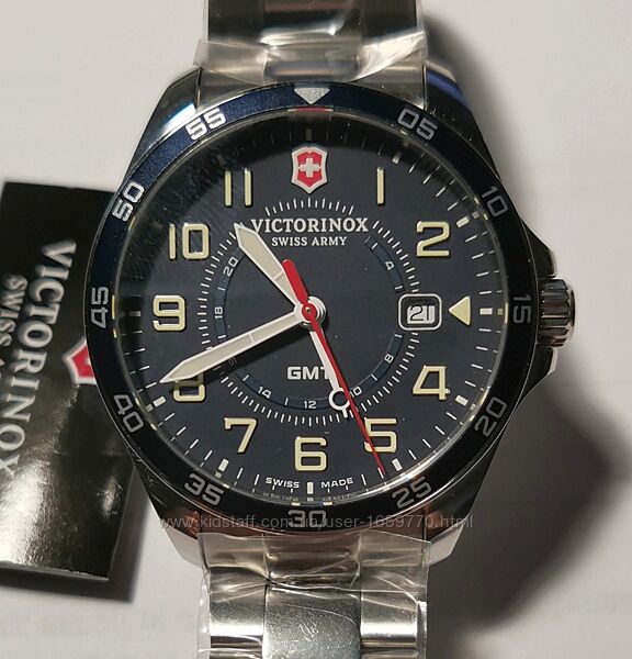 Новий швейцарський годинник Victorinox Swiss Army Fieldforce GMT / сапфір