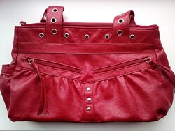Из Испании - Стильная красная женская сумочка - Идеал.