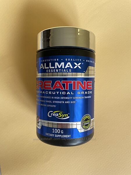 ALLMAX, креатин, фармацевтичного ступеня чистоти, 100 г 
