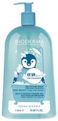 Bioderma ABCDerm Gel Moussant 1 L Мягкий очищающий гель для купания детей