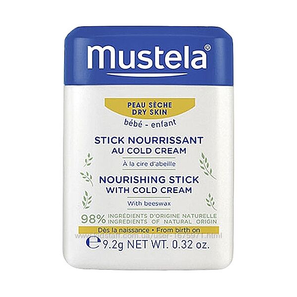 Mustela Stick, Мустела Стік зволожуючий для дитячих губ і щік