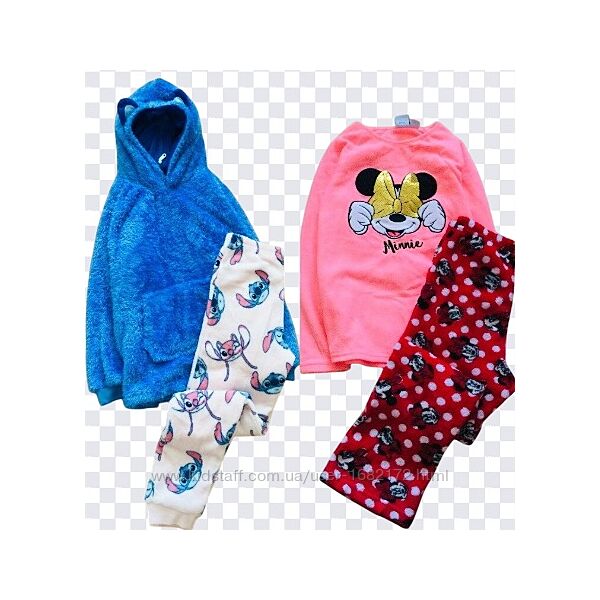 9-10 років 140 зріст Primark піжама зі Стічем і Міні Маус, флісова пухнаста