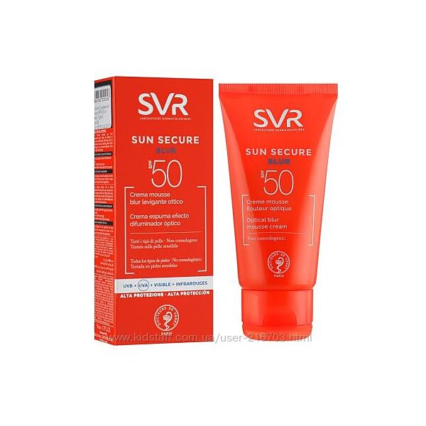 Солнцезащитный крем-мусс SVR Sun Secure Blur SPF 50