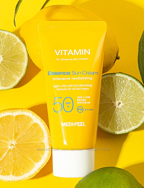 Сонцезахисний крем MEDI-PEEL Vitamin Dr. Essence Sun Cream з ніацинамідом 