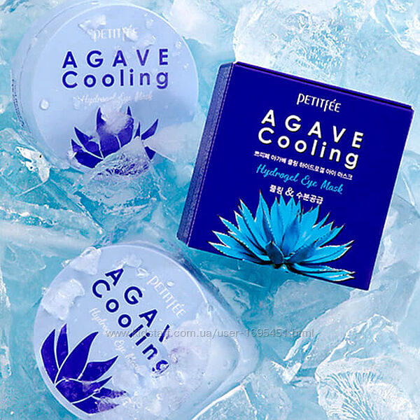 PETITFEE Agave Cooling Hydrogel Eye Patch охолоджуючі патчі з агавою Корея 