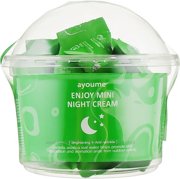 Нічний крем з центеллою Ayoume Enjoy Mini Night Cream 