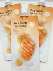 Missha Pure Source Pocket Pack Honey Нічна маска з екстрактом меду поживна
