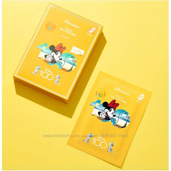 JMsolution Duo Up Vita C Hya Mask Disney 100 тканинна маска з вітаміном С