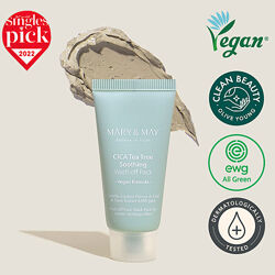 Mary&May CICA Tea Tree Soothing Wash Off Pack глиняна маска з центеллою 