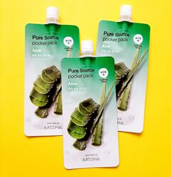 Missha Pure Source Pocket Pack Aloe Нічна маска для обличчя з алое 