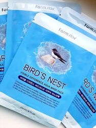 Farm Stay Visible Difference Birds Nest Aqua Mask зволожуюча тканинна маска