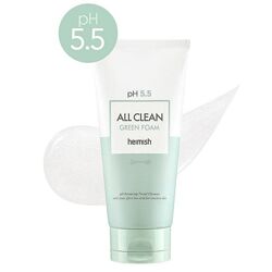 Heimish All Clean Green Foam pH 5.5 Очищуюча пінка для обличчя з центеллою 