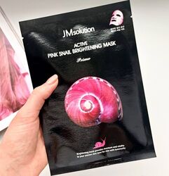 JMsolution Active Pink Snail Brightening Mask Prime маска з муцином равлика