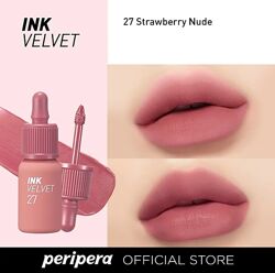 Матовий тінт для губ Peripera New Ink The Velvet Strawberry Nude оригінал 