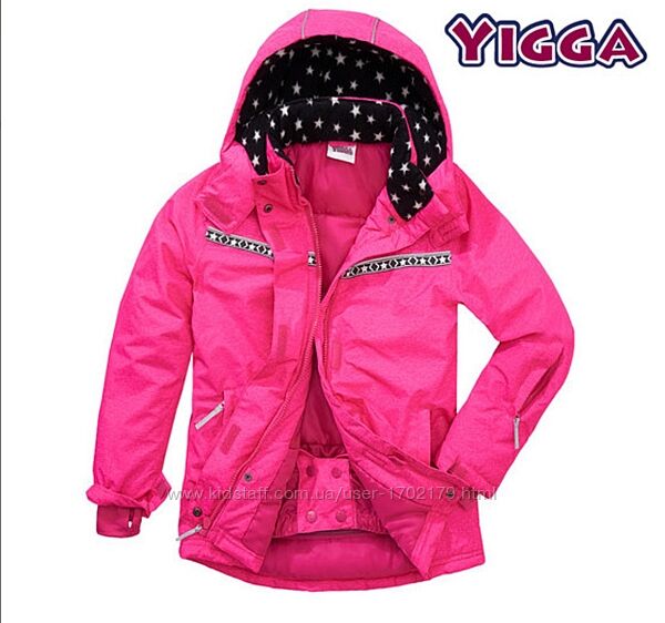 Термо куртка topolino yigga 158 зимова спортивна лижна рожева pink