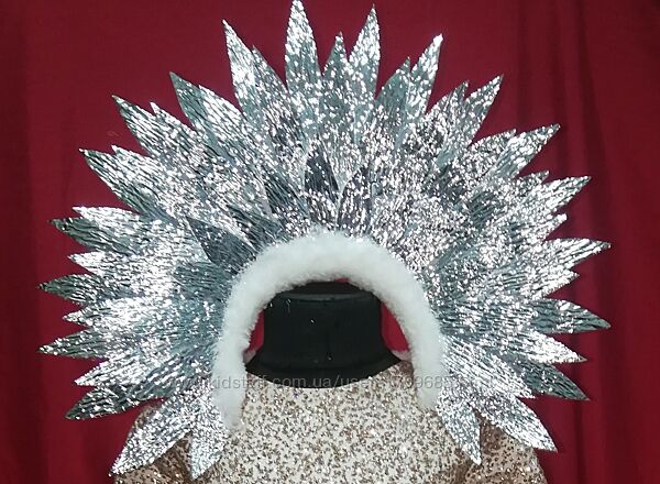 Кокошник Праздничная новогодняя маскарадная карнавальная корона - обруч