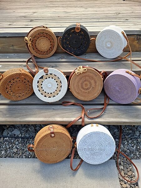 Распродажа. Крутые сумочки из ротанга. 