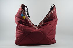 Непромокальна жіноча сумка-дутик Кутик червоний