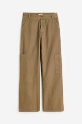 Широкие брюки карго H&M, p. xs-s