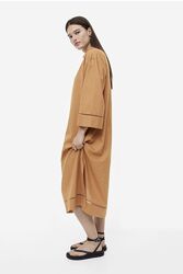 Платье кафтан со льном H&M, p. s-m