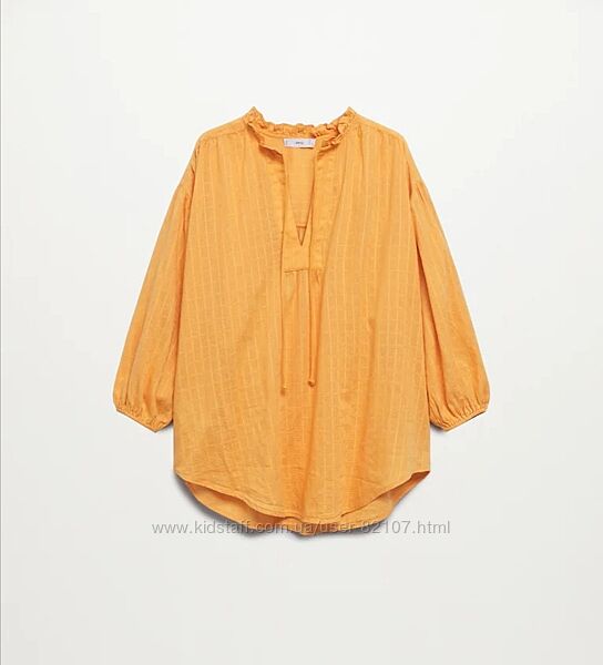 Манго блуза в этно бохе стиле оверсайз Плюметы mango