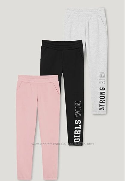 Фірмові спортивні штани C&A рожеві