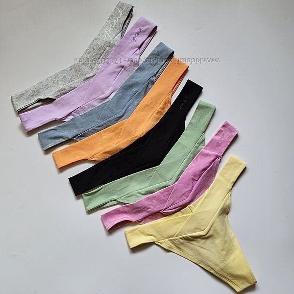 Бавовняні трусики стрінги Victoria´s Secret