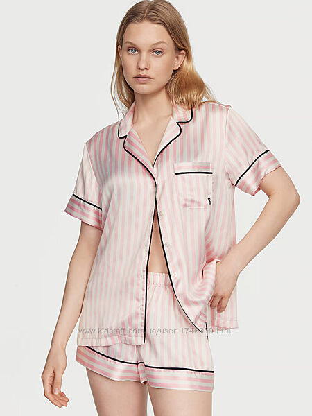 Сатинова піжама шорти і сорочка Victoria&acutes Secret
